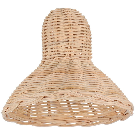 FRCOLOR Rattan Handwoven Lampshade Pendant Lamp Shade Replacement Hanging Lamp Shade Wicker Lamp Shade For Hanging Lamp Table Lamp Floor Lamp