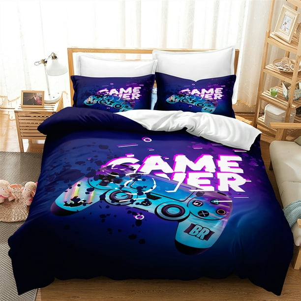 Gamer Bedding Sets for Boys, Gaming Duvet Cover Set Full Size, Boys ...
