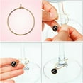 thumbnail image 5 of 60pcs 25 mm Stainless Steel Wine Glass Charm Rings Hypoallergenic Round Earring Beading Hoops with a Plastic Box for Jewelry Making Wedding Birthday Party Favor, 3 Colors, 5 of 5