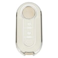 thumbnail image 3 of High Quality 3 Button Key Case Remote Key Soft TPU Creamy-White Deluxe, 3 of 6