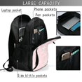 thumbnail image 4 of Fotbe Cute Bunny Mochila con Estampado y Puerto USB para Hombre y Mujer, Mochila Antirrobo, Mochila de Viaje, Mochila Escolar, Mochila Universitaria, 4 of 7