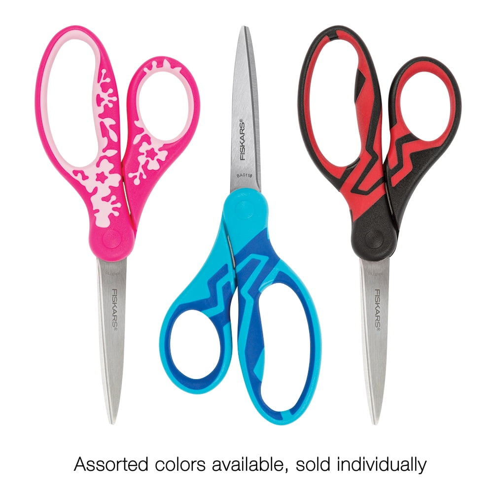  Fiskars Student Scissors, for 10+ Years Old, Length: 17 cm, for  Right- and Left-Handed Users, Stainless Steel Blade/Plastic Handles, Pink,  Glitter, 1023915 : Toys & Games
