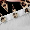 thumbnail image 4 of Erosebridal Chic Cheetah Printed Black Out Curtains For Kids,Black Letter M Monogrammed Curtains Pack of 2 (42x63 Each), 4 of 7