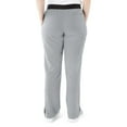 thumbnail image 3 of ave. Varick Women's Six Pocket Midrise Straight Leg Scrub Pant in Gray, XXL Petite, 3 of 6
