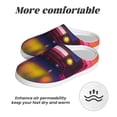 thumbnail image 6 of Balery Neon Cassette Tape Pattern Women's Fuzzy Memory Foam Slippers Fluffy Winter House Shoes Indoor and Outdoor-35/36, 6 of 7