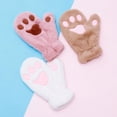 thumbnail image 2 of Guantes de invierno cálidos y bonitos con garra de oso acolchada estilo coreano para mujer, con garra de gato y acolchados Wenchuang para exteriores, 2 of 5