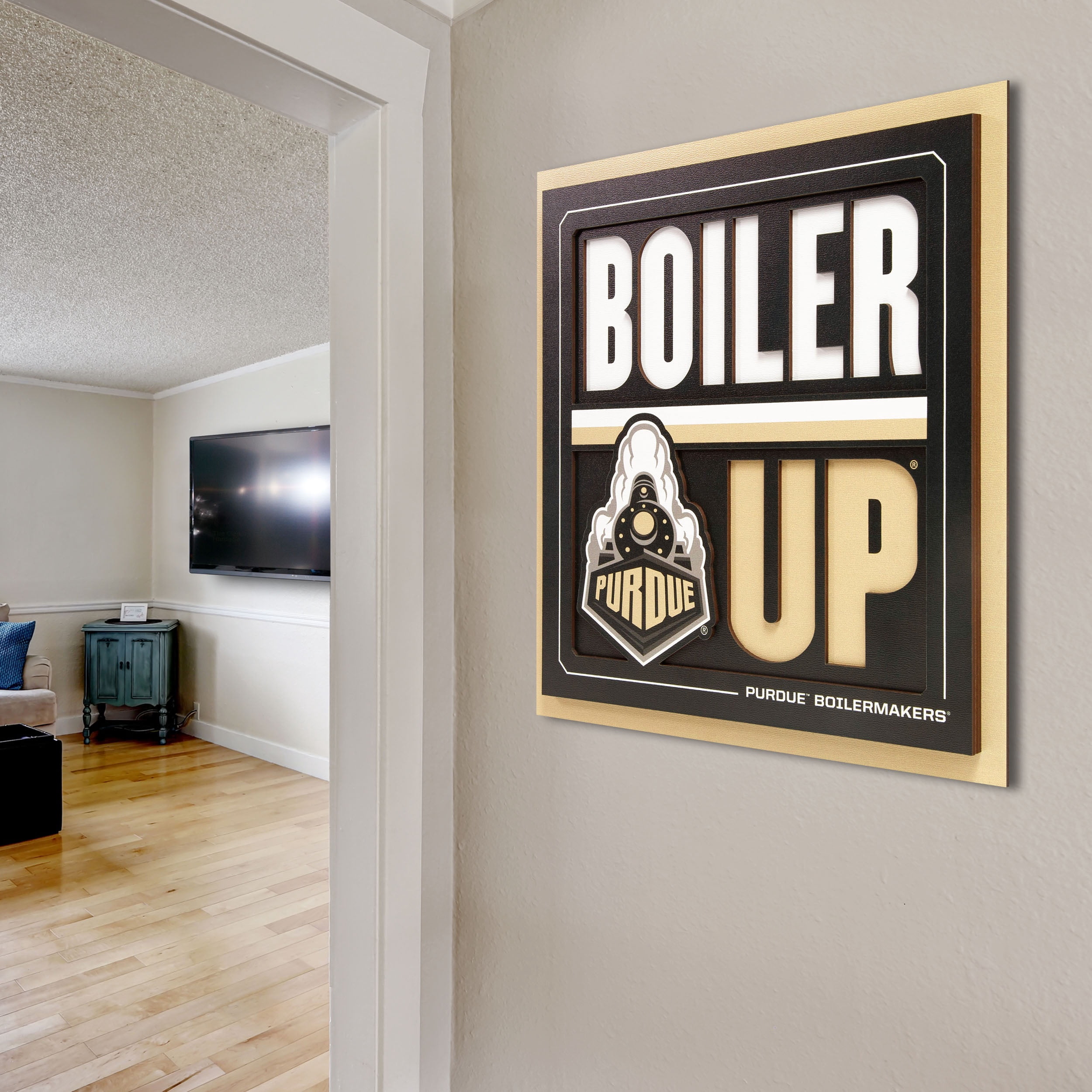 YouTheFan NCAA Purdue Boilermakers Slogan Series 3D Wall Art