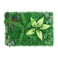 thumbnail image 3 of Panel de plantas artificiales, césped artificial, pared verde artificial para exteriores, interiores y hogares. Estilo A, 3 of 9