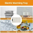 thumbnail image 3 of Electric Warming Tray, Rollable Full Surfaces Heating Warming Mat, 3 Temp Setting, Fast Heating Silicone Portable Foldable Roll Up Heating Pad for Party, Buffet, 3 of 7