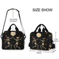thumbnail image 2 of FORMRS Reusable Lunch Bag for Work School Leakproof Insulated Cooler with Adjustable Shoulder Strap, Black Halloween Dancing, 2 of 6