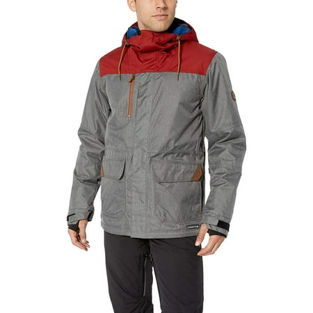 686 Men's Insulated Jackets | Waterproof Ski/Snowboard Jackets Grey Melange Colorblock