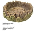 thumbnail image 7 of 2Pcs Reptile Feeding Bowls Simulation Stump Ring Design Easy to Clean Lizard Drinking Waterer Climbing Pet Drinking Tray, 7 of 7