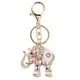 thumbnail image 1 of Peahefy Rhinestone Keychain,Keychain,Elephant Keychain Exquisite Zinc Alloy Jewelry Key Ring Rhinestone Girls Bag Metal Pendant Pink, 1 of 8
