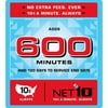 Net10 600 Minute Airtime Card