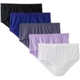 thumbnail image 2 of Fruit of the Loom Women's 5 Pack Microfiber Brief Panties, Assorted, 10, 2 of 4
