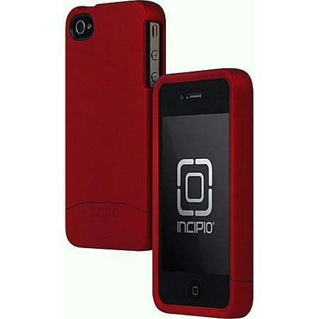 Incipio EDGE PRO Hard Shell Slider Case - Hard case for cell phone - polycarbonate - iridescent red - for Apple iPhone 4,