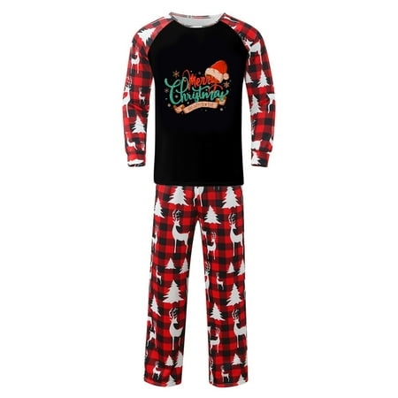 

ZXHACSJ Christmas Pajamas Family Matching Set Deer Adult Kid Baby Xmas Family Matching Outfits Christmas Family Pyjamas Clothes Men XXL
