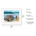 thumbnail image 2 of U Go Girl - Retro Woodie Car on Beach with Surfer Girl - From an Original Color Painting by Scott Westmoreland - Fine Art Rolled Canvas Print 11in x 14in, 2 of 4