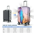 thumbnail image 4 of Daiia Morpho butterfly and dandelion Luggage Cover, Thickened Washable Travel Luggage Covers, Elastic Unique Baggage Covers for 18-20 inch Luggage-Large, 4 of 7