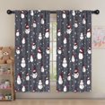 thumbnail image 5 of Blackout Kids Curtains,Dark Christmas Snowman Pattern Childrens Insulated Curtains Set Of 2,Bedroom Essentials,Toddler Room Decor 52"x63", 5 of 5