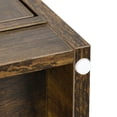 thumbnail image 4 of Dextrus 4-Drawer Flip Shoe Cabinet, Narrow Freestanding Shoe Storage with Metal Legs for Entryway, Brown, 4 of 9