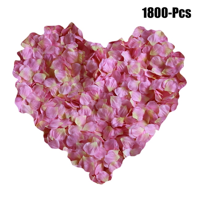 1800PCS Artificial Petals Decorative Rose Petals Flower Petals for Wedding