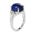 thumbnail image 6 of Lapis Lazuli Statement Ring 925 Sterling Silver Cubic Zirconia Statement Size 10 Ct 4.8 Birthday Christmas Gifts for Women, 6 of 6