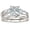 Dazzling White Princess, variant on 2 Ct Oval Three Stone Wedding Ring Sets Infinity Bands 925 Sterling Silver Rings for Woman Cz Size 7