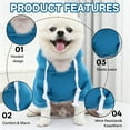 thumbnail image 3 of TELOLY Dog Sweatshirt,For Autumn and Winter Dog Hoodies for Medium Dogs,For Medium and Large Dogs Dog Hoodie for Large Dogs Dog Hoodie,Blue,XL, 3 of 7