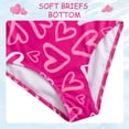 thumbnail image 3 of Girls One Piece Swimsuits 5T Swimsuit Girls Bathing Suits For Girls Red Cute Heart Pettern, 3 of 8