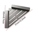 thumbnail image 3 of Kitchen Sink Corner Caddy Sponge Holder Drain Rack Organizer for Dishcloth Cleaning Soap Brushes, 3 of 8