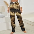 thumbnail image 3 of Golden Dragon Wall Art Winter Female Pants Flannel High Waist Women Pants Lady Warm Straight Leg Plush Trousers, 3 of 7