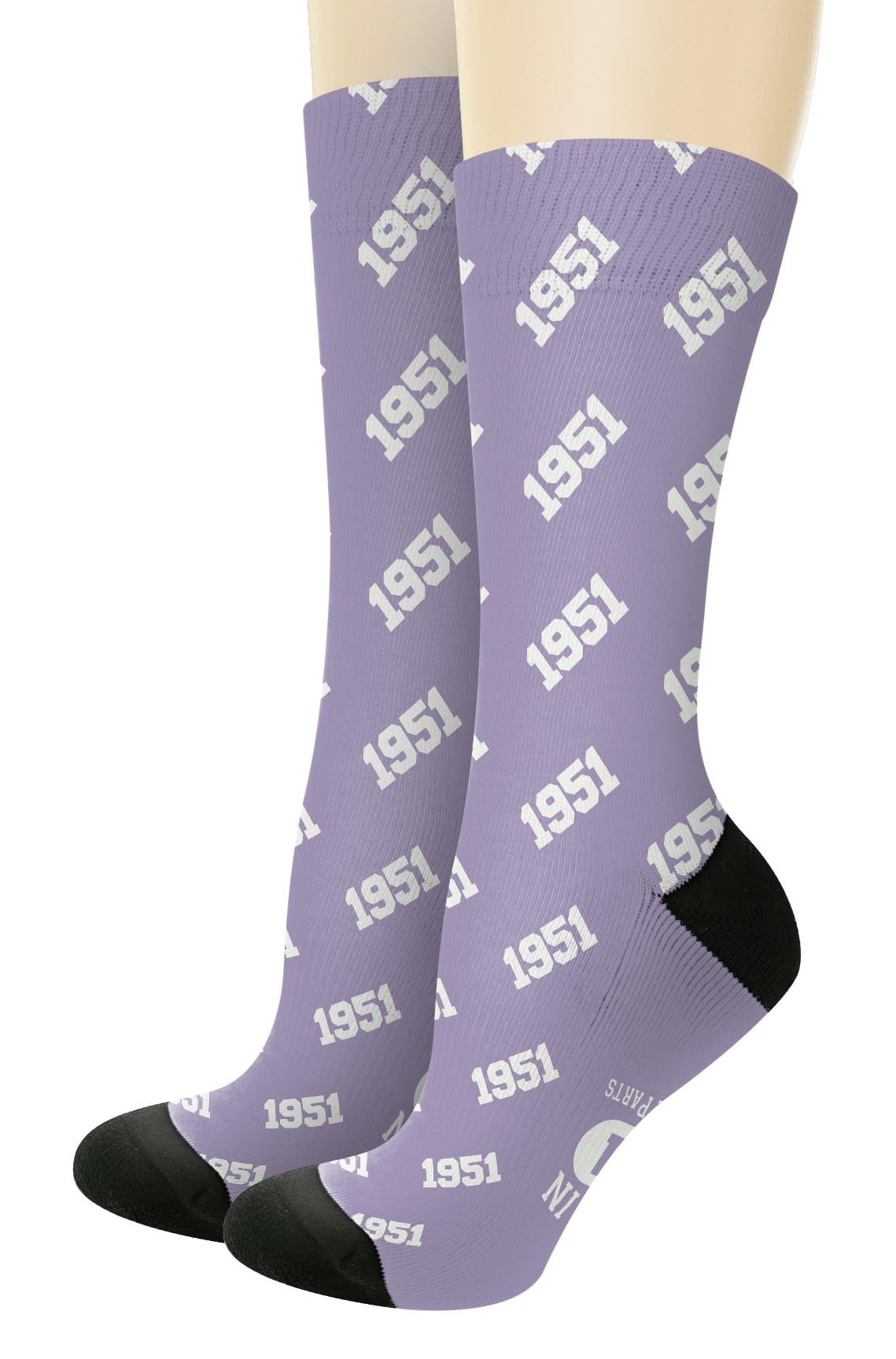 Thiswear 70th Birthday Present Made In 1951 Happy Birthday Socks For Women Or Men 1 Pair Novelty Socks Purple Walmart Com Walmart Com