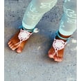 thumbnail image 5 of Jefferies Socks Girls Womens Barefoot Sandals Hand Crochet Cotton Knit 2 Pair Pack, 5 of 5