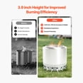 thumbnail image 4 of KFFKFF Fire Pit Stand for Solo Stove Bonfire,27 Inch Smokeless Fire Pit Ring,Stainless Steel Fireplace Stove Ranger Support Frame Accessory, Portable Outdoor Camping Holder Tools for Fireplace, 4 of 9