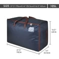 thumbnail image 2 of Bolsas para ropa de 100 l, color azul, organizador grueso de gran tamaño, bolsa de viaje, 2 of 5