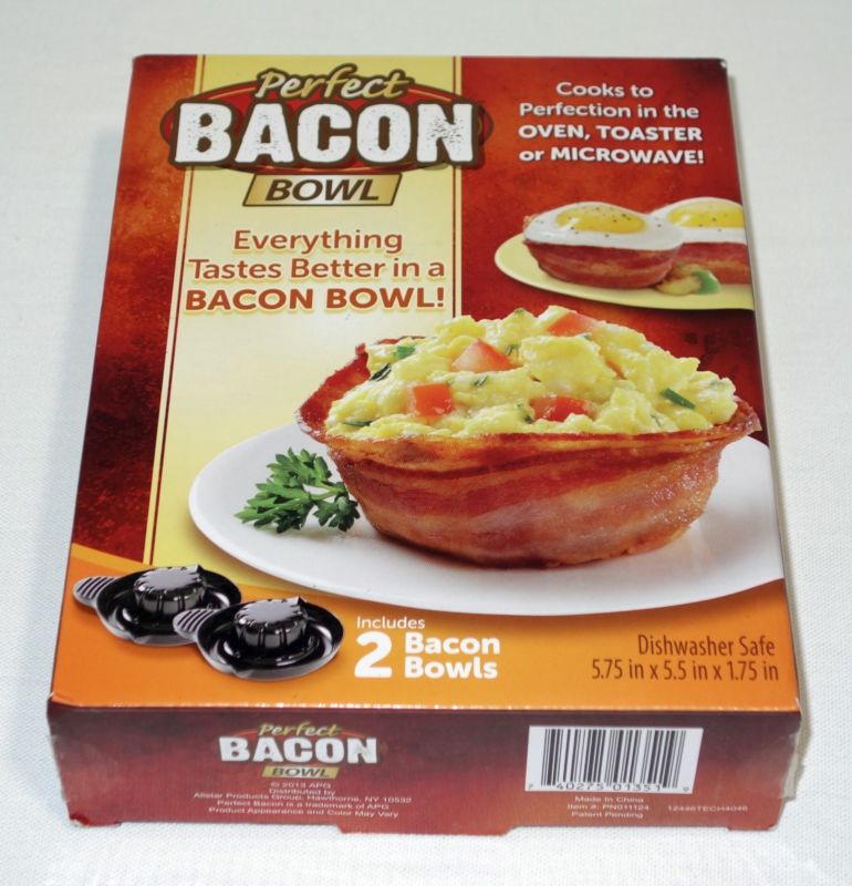 Perfect Bacon Bowl As Seen on TV Microwave, Toaster and Oven Safe