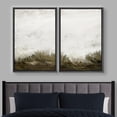 thumbnail image 2 of IDEA4WALL Framed Canvas Print Wall Art Set Grunge White Brown Color Field Landscape Abstract Art Decorative Graphic Colorful Nature Artwork for Living Room, Bedroom, Office - 24"x36"x2 Black, 2 of 5
