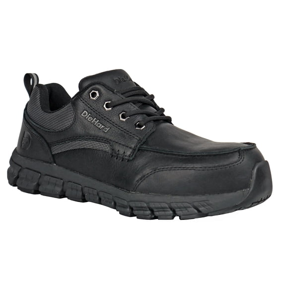 DieHard Men’s Composite Toe Athletic Work Shoe Slip Resistant EH Sunbird Black
