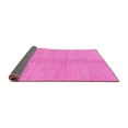 thumbnail image 2 of Ahgly Company Indoor Round Abstract Pink Modern Area Rugs, 5' Round, 2 of 4