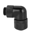 thumbnail image 4 of Accesorio de refrigeración por agua con rosca G1/4, tubo delgado, codo en ángulo recto de 90° (negro), 4 of 7