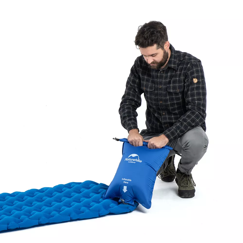 Naturehike Inflatable Camping Sleeping Pad,Ultralight Durable 2.55"Thickness Camping Mattress,Compact Air Mat for Hiking,Traveling,Backpacking&Outdoor