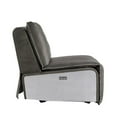 thumbnail image 4 of ACME Metier Power Motion Recliner in Gray Top Grain Leather and Aluminum, 4 of 10