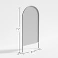 thumbnail image 6 of MAYEERTY 71"x32" Modern Arched Wood Frame Wall Mirror Wall Mounted Mirror,Black, 6 of 6