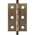 thumbnail image 2 of National Hardware N213-553 Decorative Hinge 5 lb Weight Capacity Brass, 2 of 2