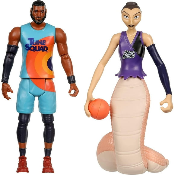 Figuras de acción Moose Toys Space Jam Un Nuevo Legado paquete de 2 Lebron & White Mamba