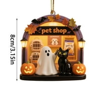 Cheapark Halloween Spooky Hanging Decor 12inch Bat Ghost Cutouts For Ceiling Doorway Window Holiday Home Atmosphere