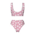 thumbnail image 6 of Rocae Cute Cat for Bikini Set for Women Two Piece Sexy High Swimsuits Split Crossover Bikini XX-Large, 6 of 9