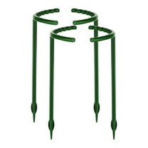 4 Pcs Plant Support Stake Half Round Plant Support Ring Garden Flower Support for Tomato, Hydrangea, Indoor Plants
