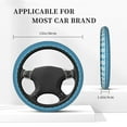 thumbnail image 5 of Haiem Sea Underwater Animals Print Steering Wheel Cover 15 Inches for Women Men, Neoprene Anti-Slip Steering Wheel Grip Wrap Car Accessories Protective Case Cover for Vehicle Truck SUV, 5 of 8